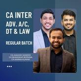 CA Inter Law, Adv. Acc & DT | Regular Batch By CA Karan Kumar, CA Aakash Kandoi & CA Bhanwar Borana | For Jan 26 Exams
